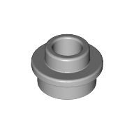 [New] Plate, Round 1 x 1 with Open Stud, Light Bluish Gray. /Lego. Parts. 85861